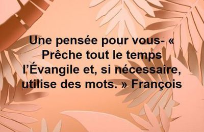 Une pensée pour toi, vous...