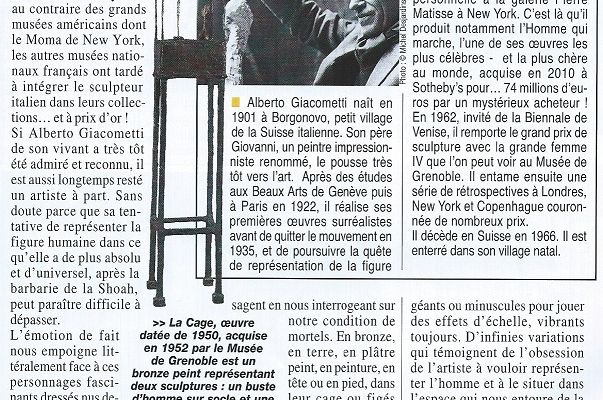 Exposition Alberto Giacometti
