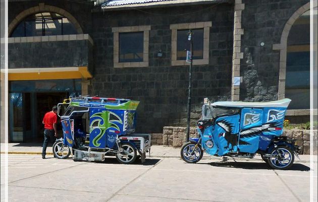 On retrouve les tuk-tuk à la mode péruvienne - Chivay - Pérou