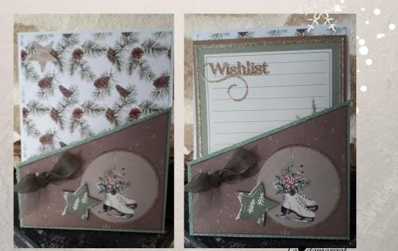 Scrap / Pochette et carte de Noël 