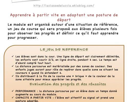 COURIR VITE séquence en MS/GS