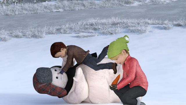 Fond d'écran : Attaque du bonhomme de neige