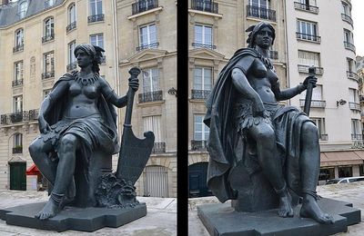 Parvis du Musée d'Orsay : les six continents : L'Amérique du Nord