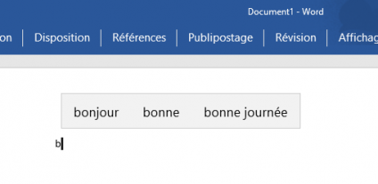 Saisie prédictive au clavier dans Windows 10
