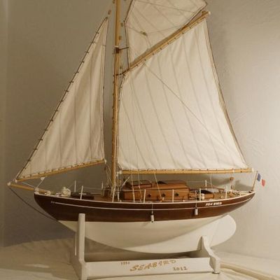 Seabird, voilier, cotre aurique, Yacht de 1910 - PARTIE 3 : modèle fini
