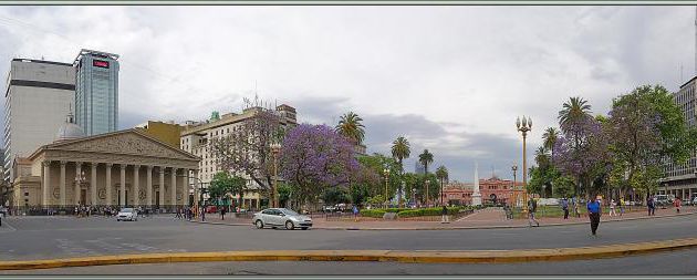 Cathédrale Métropolitaine de Buenos Aires "Nuestra Señora del Buen Aire", Place de Mai, Pyramide de Mai, Palais Présidentiel - Argentine