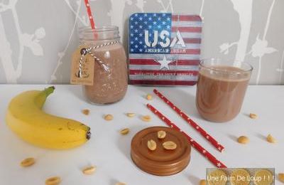 Milk-shake beurre de cacahuète choco-banane