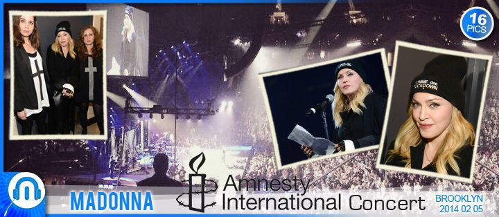 Madonna présente les Pussy Riot au Concert Amnesty International - 2014 02 05