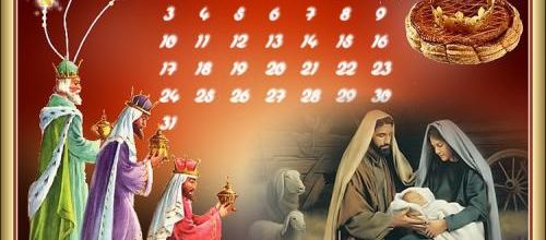 Calendrier de Janvier .