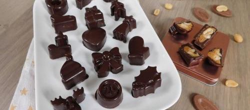 Chocolats de noël aux cacahuètes  