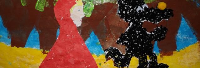 Notre fresque du Petit Chaperon Rouge