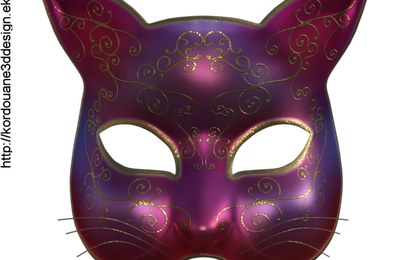 Tube de masque de chat (render-image)