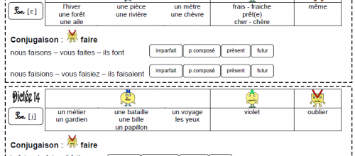 Dictées CE2, n°13 à 20