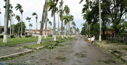 Devant la mairie de Tamatave
