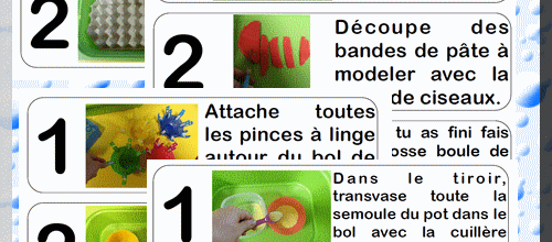Mes ateliers d'inspiration Montessori pour la 2e période