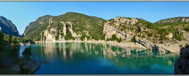 A l'entrée du Congost (gorge) de Mont-Rebei - Aragon/Catalogne - Espagne