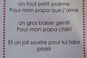 Poésie pour les papas