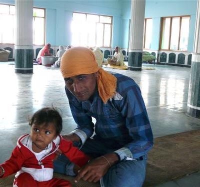 portrait; un père et son enfant