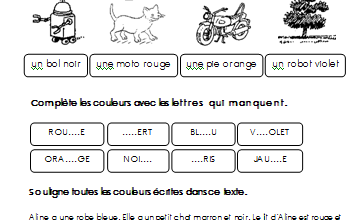 Lire les couleurs