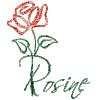651 - Rose rouge - signature, blinkie, gif animé, fleur