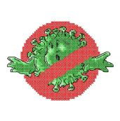 Rouge et vert.