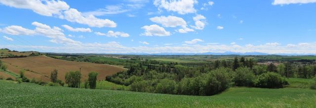 Vue à Salles sur L'Hers dans l'Aude