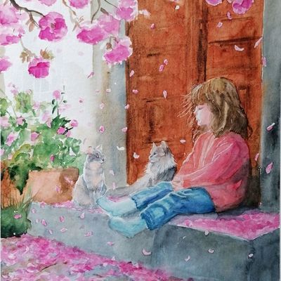 Aquarelle Couleurs et Passions d'Althéia