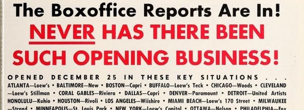 BOX OFFICE USA DU 23 DECEMBRE 1959 AU 29 DECEMBRE 1959