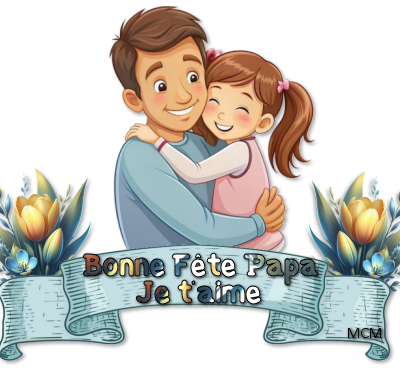 Ruban Bonne Fête Papa - Bonne Fête petit Papa