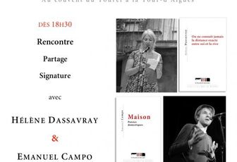 Le 19 décembre soirée poésie avec H. Dassavray et E. Campo