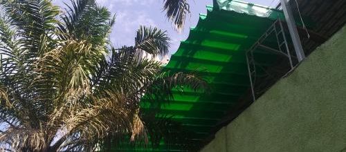 Mái che xếp di động cho quán cafe tại quận 2