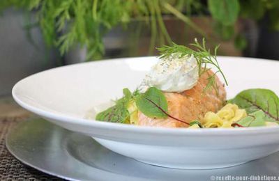 Pavé de Saumon au Tagliatelles et Courgettes