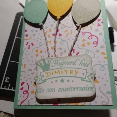 La carte d'invitation de mon fils