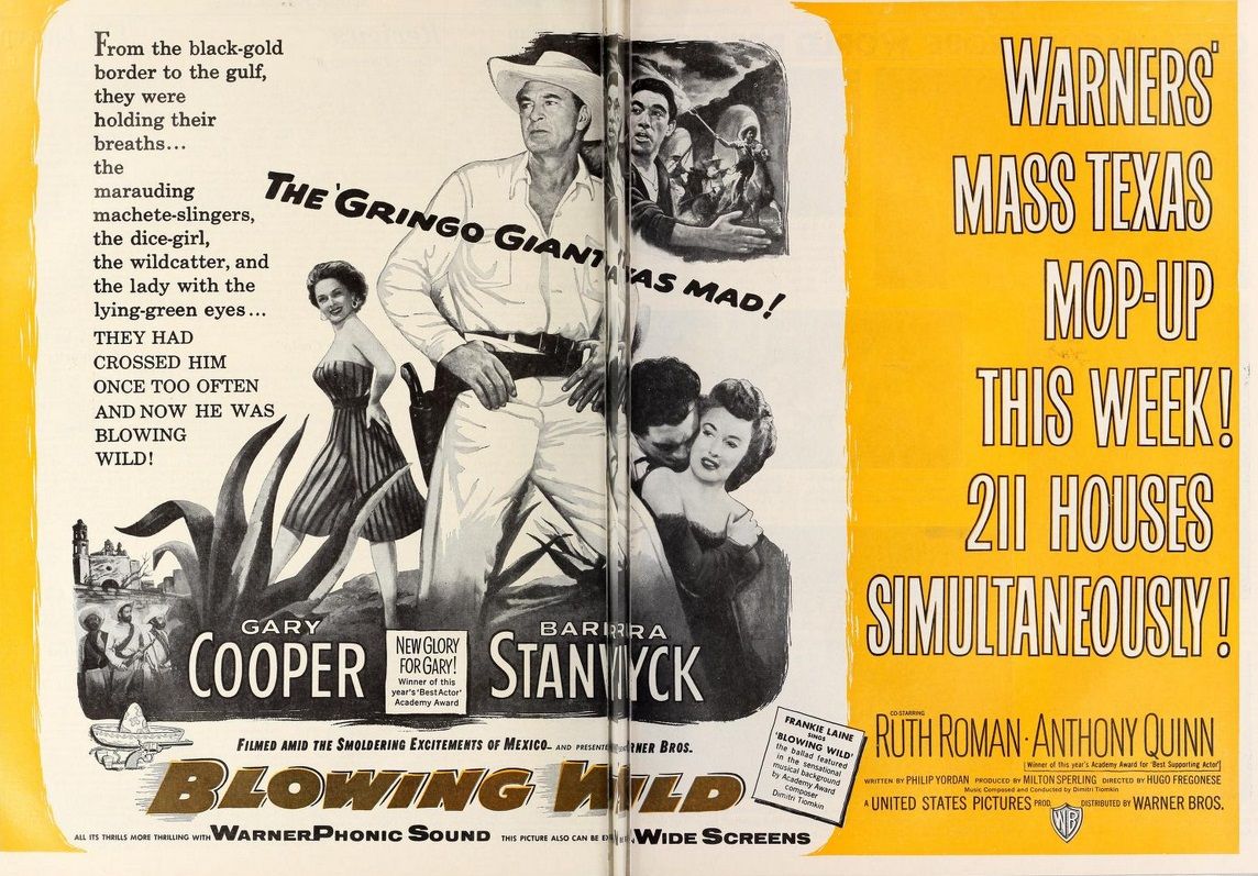 BLOWING WILD BOX OFFICE USA 1953