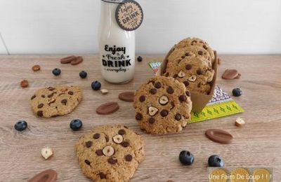 Cookies vegan au sarrasin, noisette et chocolat