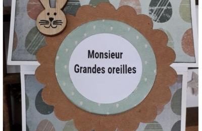 ATC brodée de mars