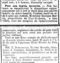 Ciné-moderne, dans le temple du Père Dor (Journal de Charleroi, 26 mars 1922)(belgicapress.be)