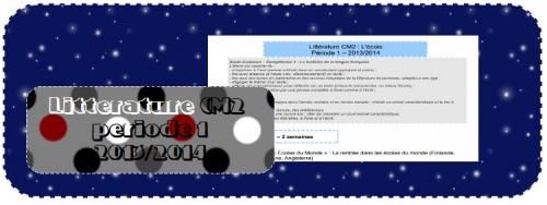 Littérature CM2 - période 1 : L'école