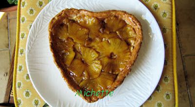 Tarte à l'ananas frais et à la crème de coco et vanille