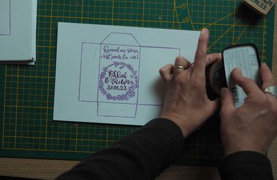 Faire-part gravé pour nos 10 ans de mariage