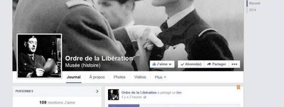 * Bienvenue à l'Ordre de la Libération sur Facebook...