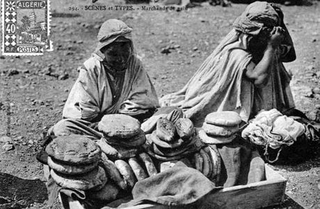Des marchands de pain et leur étal