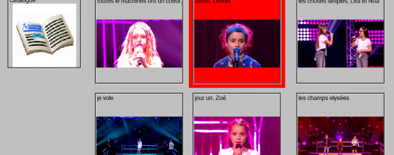 "VoiceKids" en JukeBox accessible en mode défilement