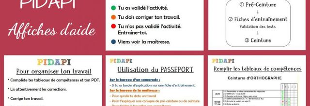 Des affiches pour aider les élèves à s'organiser - PIDAPI