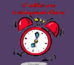 CHANGEMENT HEURE HIVER 2015