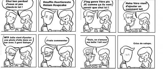 Des smartphones, tablettes, réseaux de l'homme et de la femme