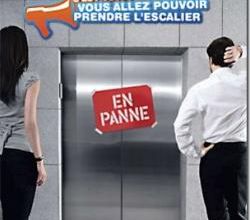 Ascenseur en panne (avril 2016): remise en route le 2 mai?