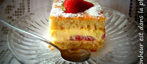 Dacquoise aux fraises