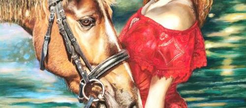 Cheval et sa cavalière 