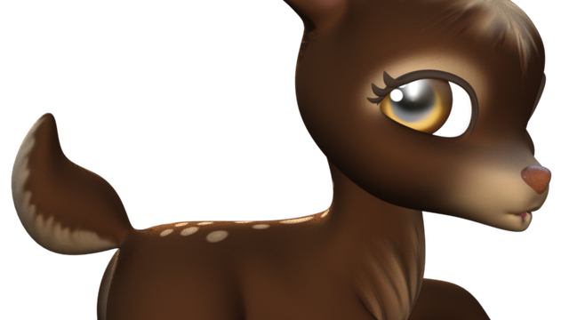 Tube de faon adorable (render-image)